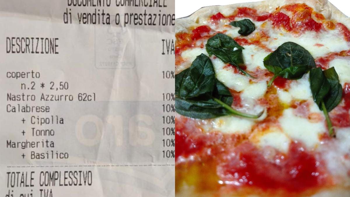 «Ho pagato un euro in più per il basilico sulla Margherita», la rabbia dopo aver visto lo scontrino in pizzeria