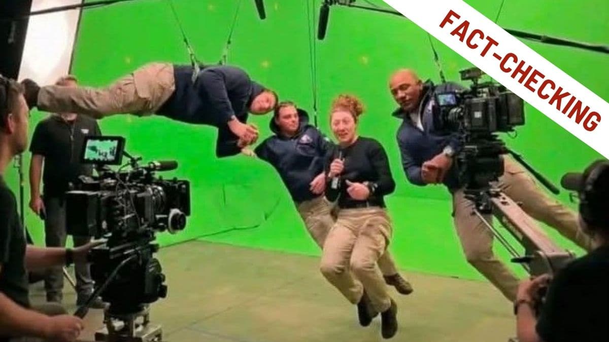 Artemis, le false immagini del fantomatico backstage e il green screen