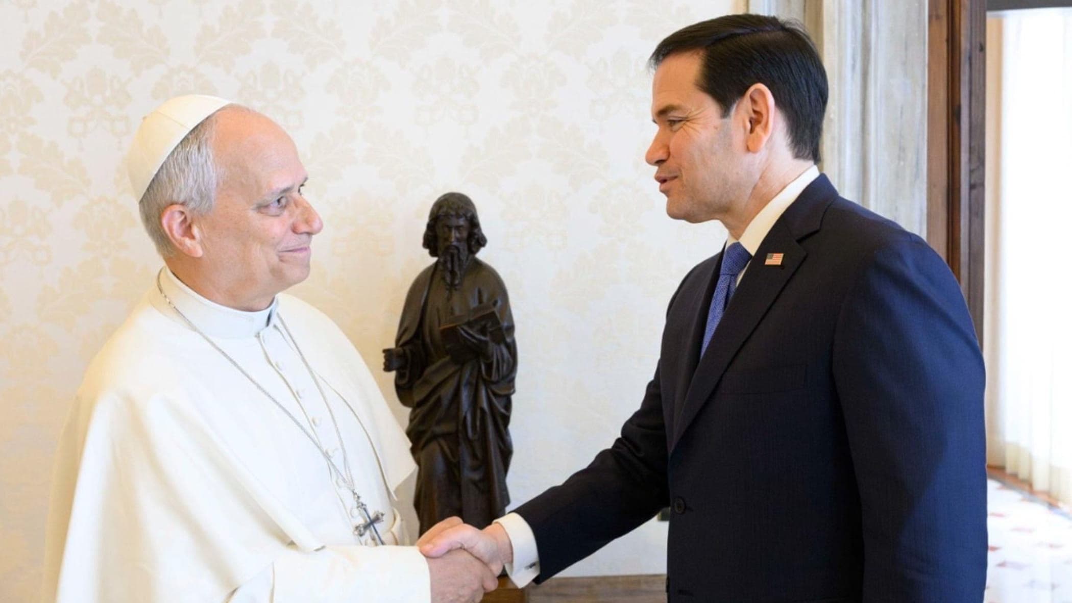 Marco Rubio è arrivato in Vaticano per l’udienza con il Papa
